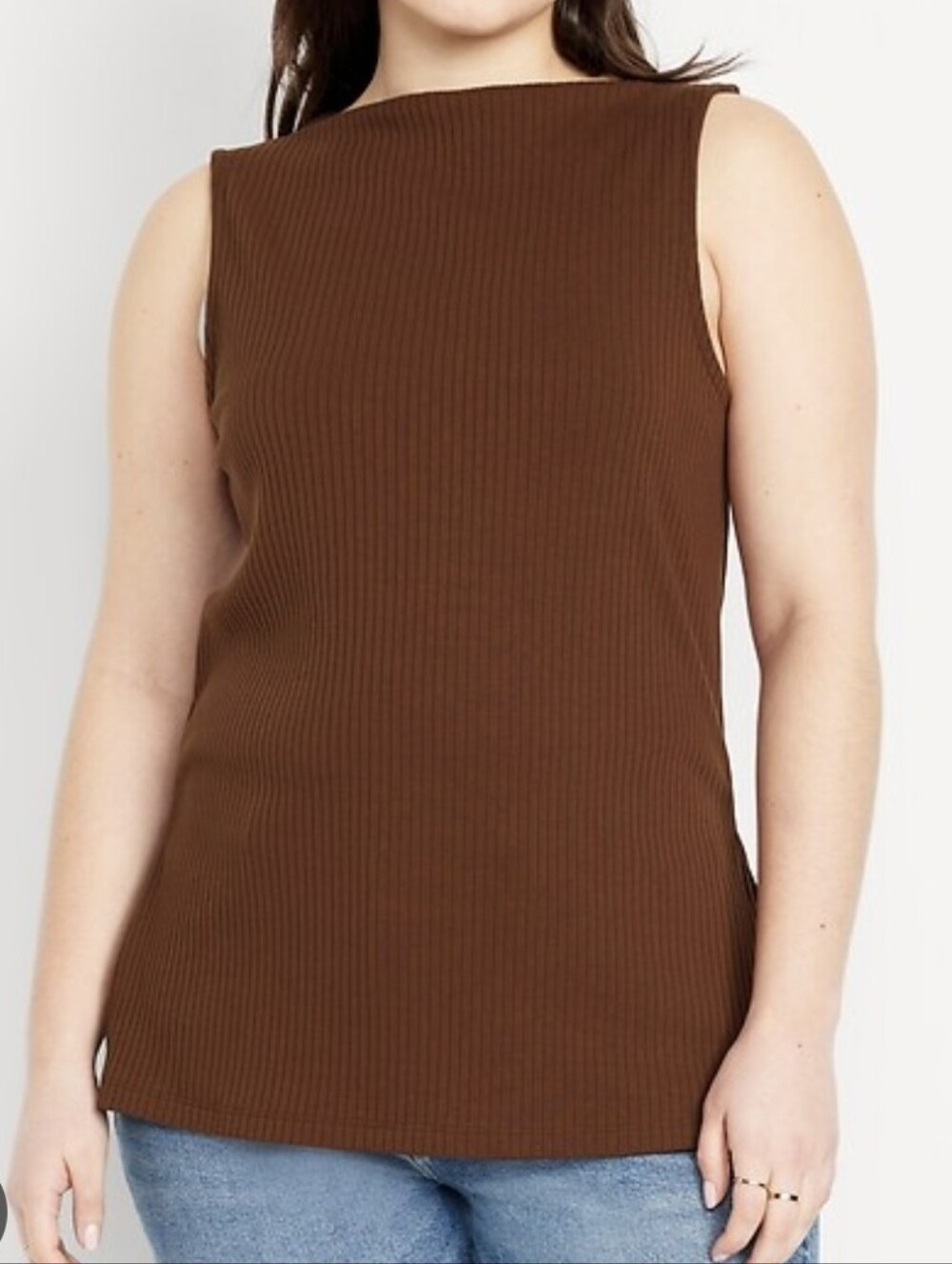 Ribbed Sleeveless Top